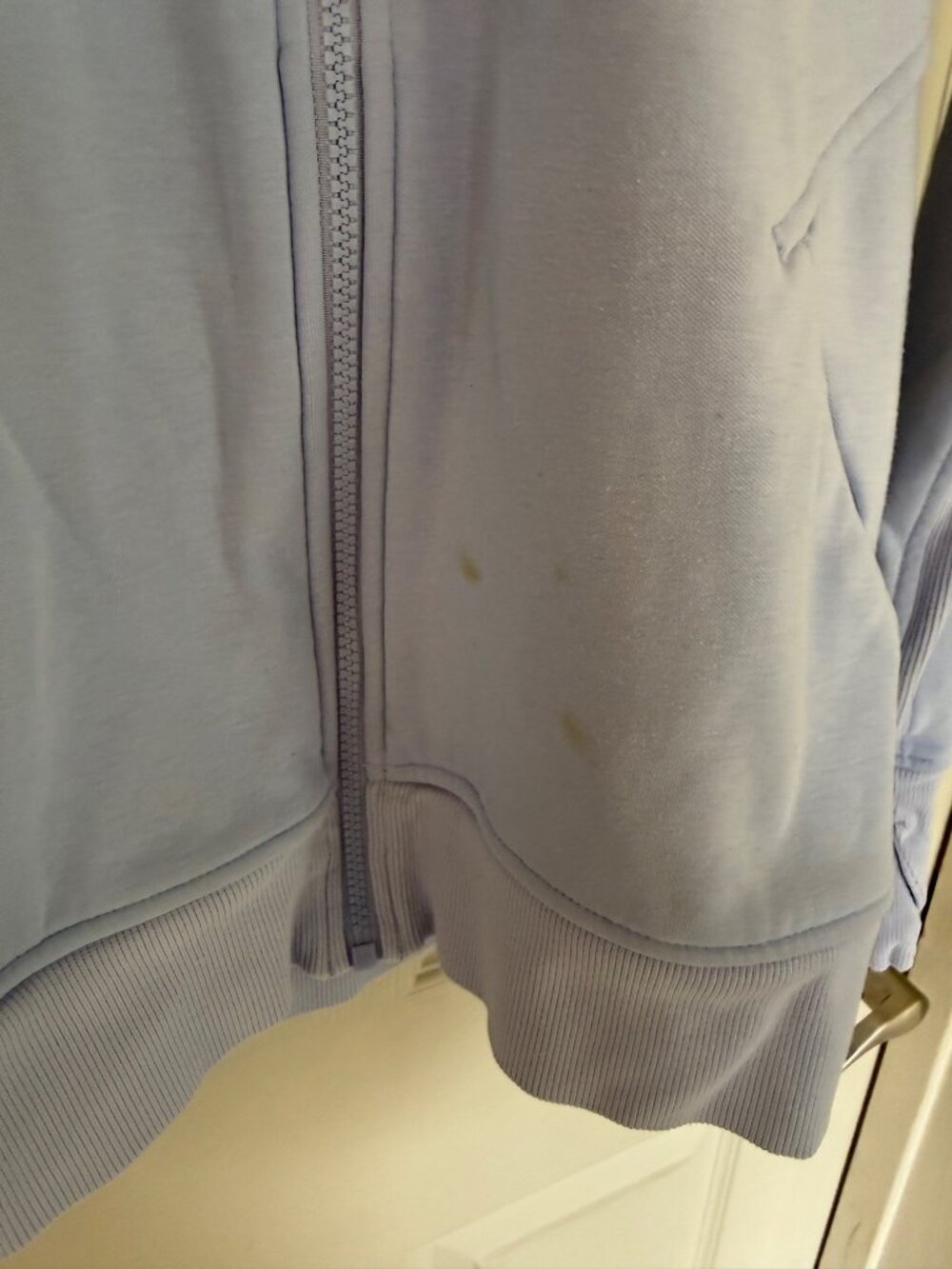 Athleta Light Blue Long Sleeve Zip Up Activewear Sweatshirt Hoodie Size Small - Picture 3 of 7